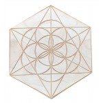 Speed Of Life Wooden Crystal Grid (15cm)